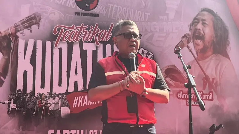 Sekjen PDIP Hasto Kristiyanto di Peringatan Peristiwa Kudatuli 2024