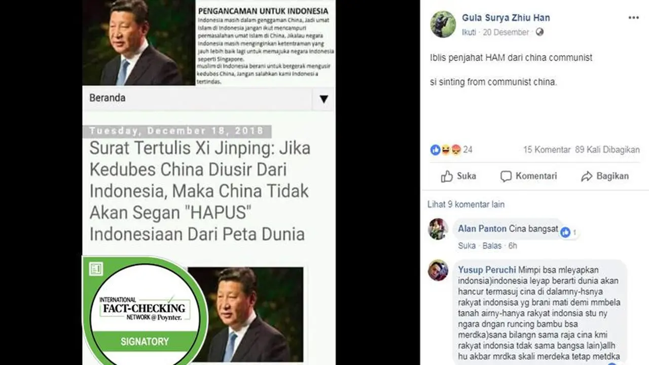 Presiden China Xi Jinping [Cek Fakta]