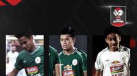 Irkham Mila, Jepri Kurniawan dan Fitra Ridwan. (Bola.com/Dody Iryawan)