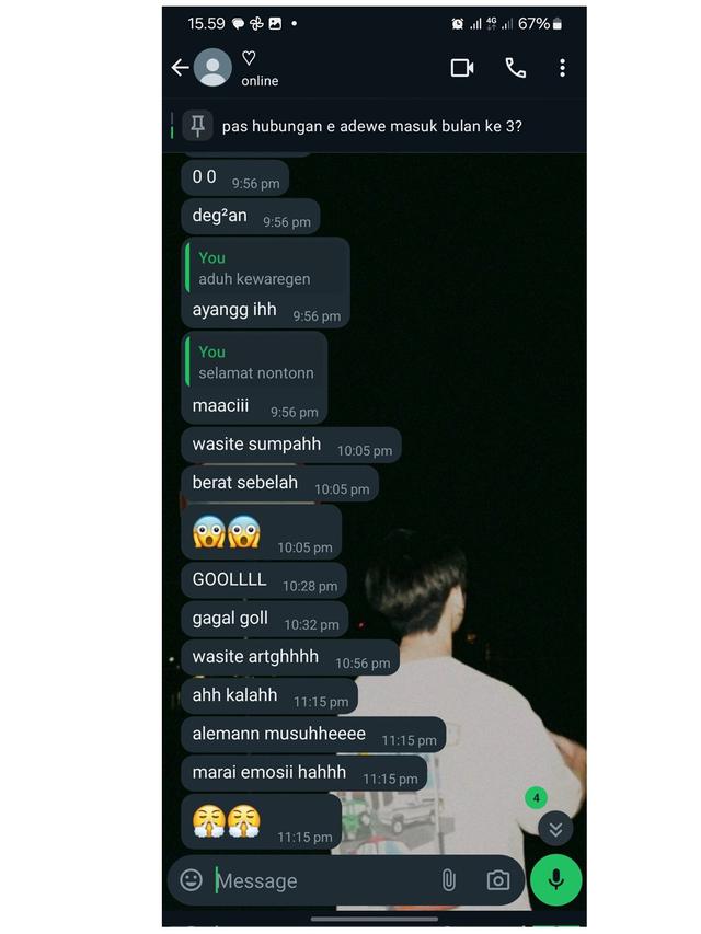 6 Chat Cowok Luapkan Emosi ke Pacar Usai Indonesia Kalah Ini Kocak