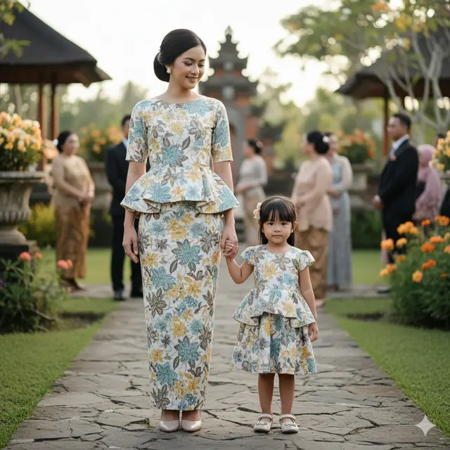 11 Batik Sarimbit Ibu Anak untuk Kondangan, Bikin Penampilan Makin Serasi