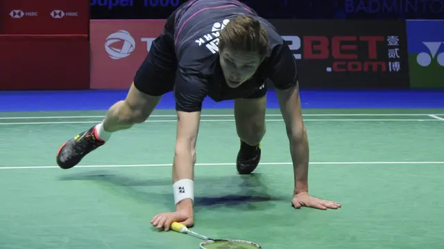 Aksi Jatuh Bangun Pebulutangkis Dunia di All England 2019