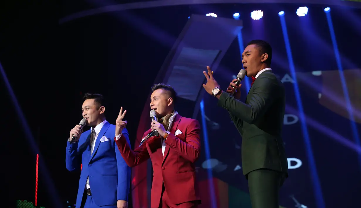 Konser yang ditayangkan secara langsung oleh SCTV itu dimeriahkan oleh Rizki Febrian, Kikan X Kotak, Gita Gutawa dan RAN. (Adrian Putra/Bintang.com) 