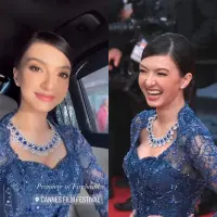 Raline Shah kembali hadir di hari ke-6 ajang bergengsi skala dunia Cannes Film Festival 2023.