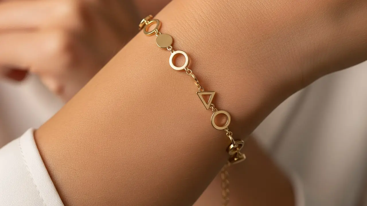Gelang Geometris Sederhana
