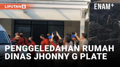 VIDEO: 4 Jam Geledah Rumdis Johnny G Plate, Kejagung Bawa Sejumlah Berkas