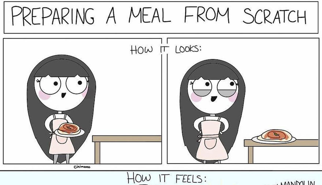 Komik Lucu Cewek Yang Doyan Makan Itu Gampang Bahagia Fimela