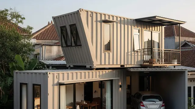 Model Rumah Kontainer Solusi Hunian Sempit dan Trendy
