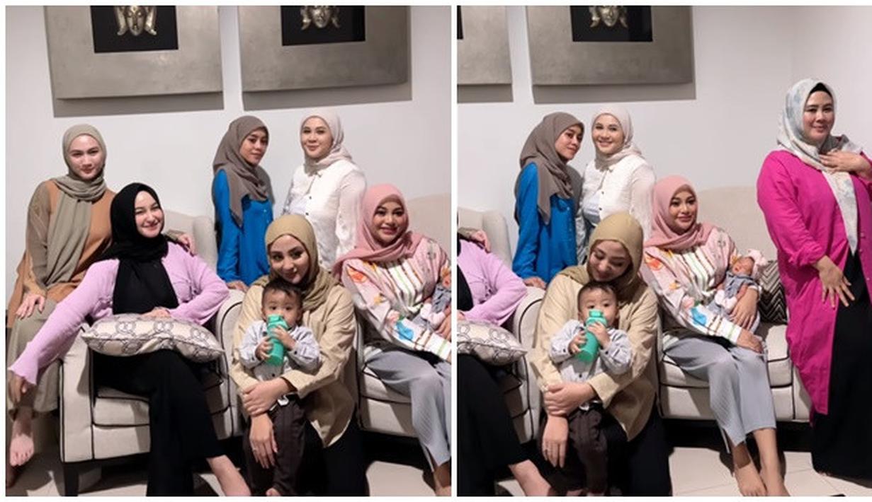 Ini adalah momen kompak Geng Mamayu saat foto bareng. Momen kumpul Geng Mamayu diunggah Kesha Ratuliu hingga Melody Laksani, Syifa Hadju dan Dinda Hauw bubuhkan komentar dan ungkap kerinduan kumpul bareng Geng Mamayu. Selalu pancarkan aura positif, tak sedikit warganet yang senang melihat kebersamaan Geng Mamayu, apalagi ketika tampil berhijab. (Liputan6.com/IG/@/aurelie.hermansyah)