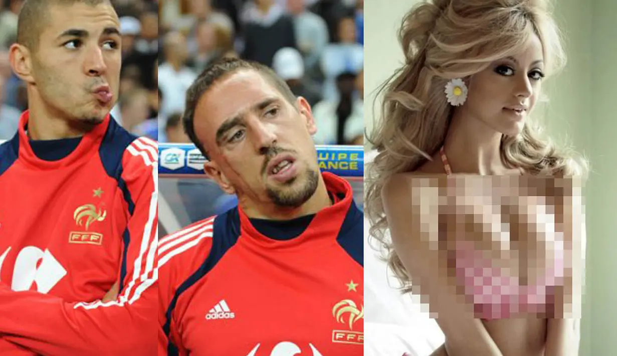Karim Benzema dan Franck Ribery kepincut oleh kemolekan Zahia Dehar. Konon keduanya harus berurusan dengan Polisi lantaran Zahia Dehar masih di bawah umur (Istimewa)