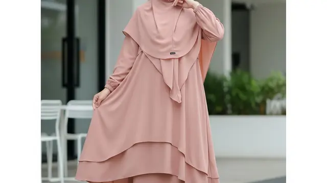 Model Gamis Woolpeach Harian Anti Gerah