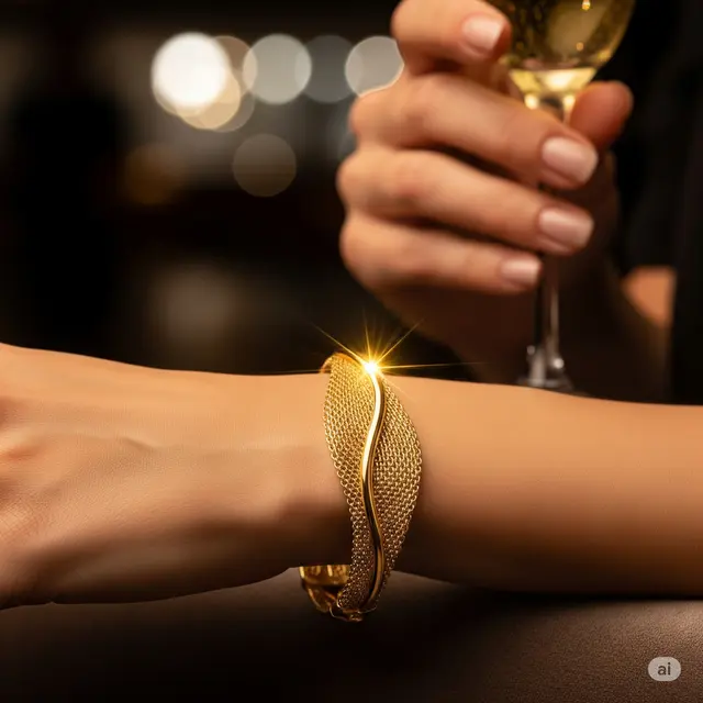 Gelang Emas 15 Gram Tren 2025 Gaya Glamor Ala Selebriti