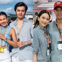 Intip gaya busana race date ala pasutri Angga Yunanda-Shenina Cinnamon dan Al Ghazali-Alyssa Daguise (@angga @alyssadaguise)