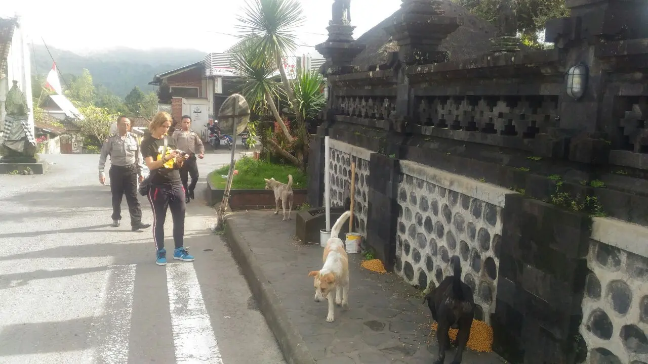 Ragam Jurus Agar Polisi dan Pengungsi Gunung Agung Tak Mati Kutu