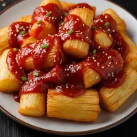 Singkong Saus Gochujang (AI Generated)