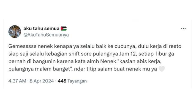 6 Bentuk Kasih Sayang Nenek kepada Cucunya, Selalu Dirasakan ketika Mudik