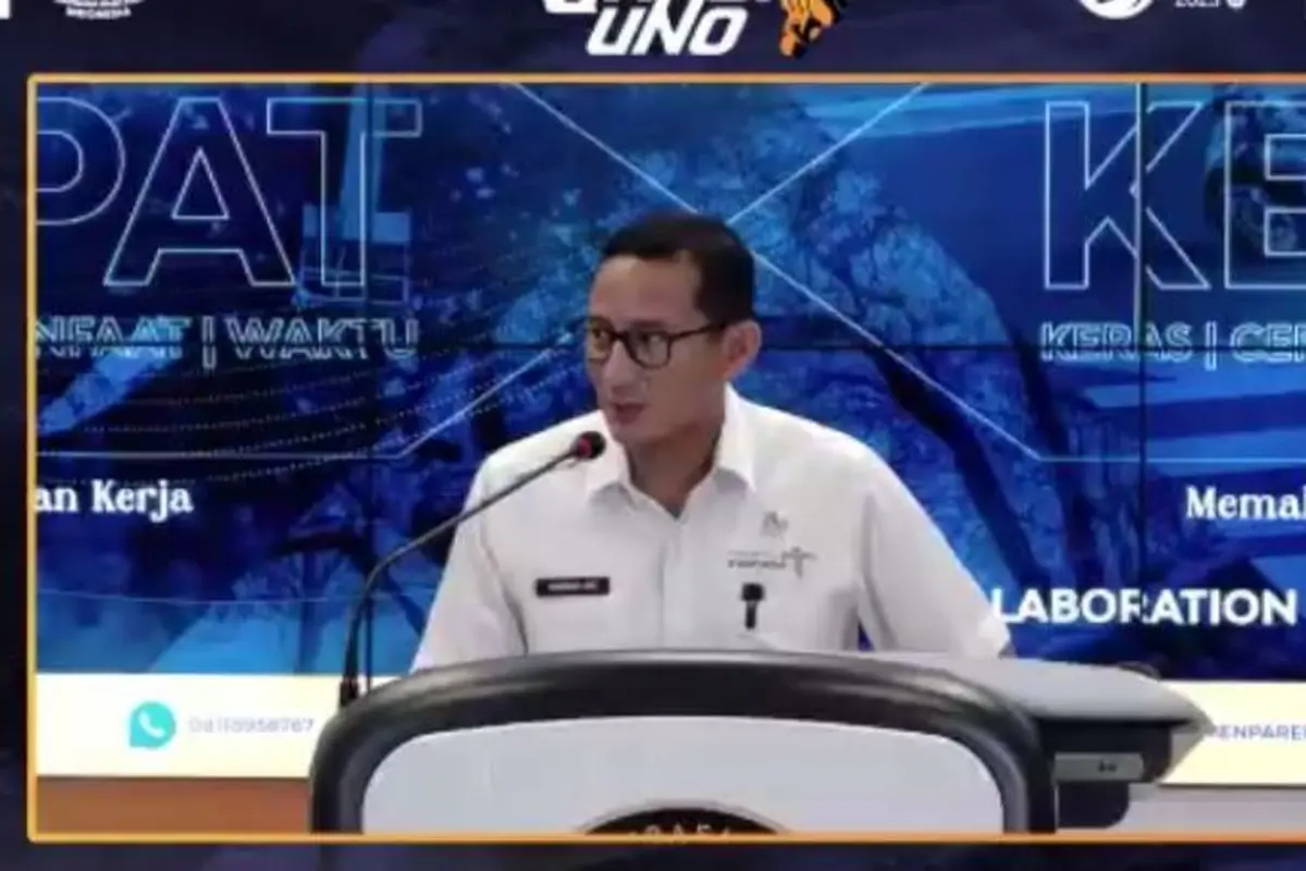 Menpaekraf Sandiaga Uno di The Weekly Bried with Sandi Uno, Senin, 30 Januari 2023