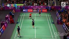 Ganda campuran terbaik Indonesia, Tontowi Ahmad/Liliyana Natsir, menang 21-15, 17-21, 21-16 atas Lee Chun Hei Reginald/Chau Hoi Wa asal Hong Kong, dalam laga perempat final cabang olahraga bulutangkis Asian Games 2018.