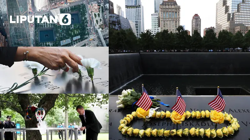 Banner Infografis 20 Tahun Tragedi 9/11 dan Jejak Kaki Runtuhnya Menara Kembar WTC