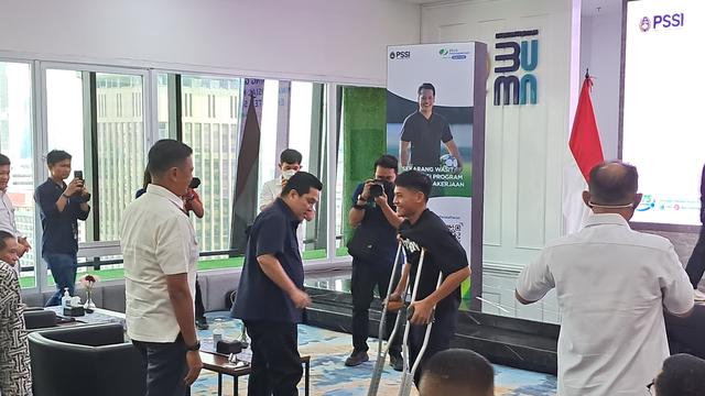 FOTO Erick Thohir dan Zanadin Fariz