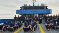 41 narapidana berisiko tinggi dari wilayah Jakarta dipindah ke Lapas Super Maximum Security Nusakambangan, Kabupaten Cilacap, Jawa Tengah, Senin (13/10) (Istimewa)