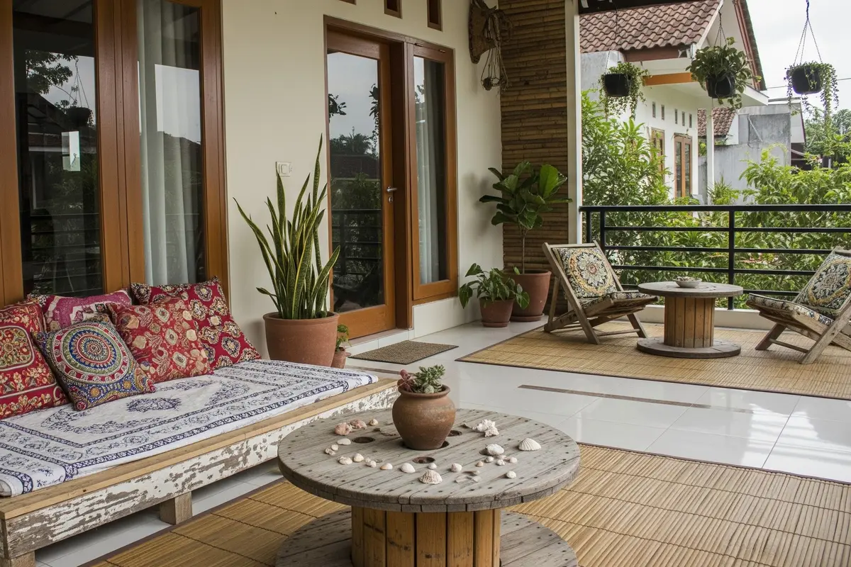 Desain Teras Rumah Gaya Bohemian Budget di Bawah Rp2 Juta