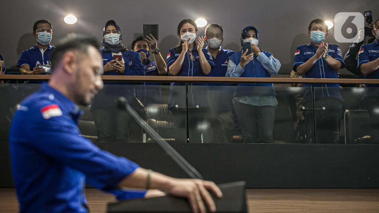 FOTO: AHY Berikan Tanggapan Terkait KLB Demokrat