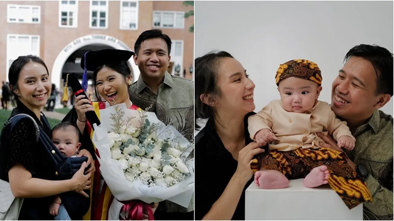 6 Pemotretan Keluarga Joshua dan Clairine Clay, Baby Elio Gemas Pakai Blangkon
