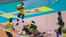 Tim putri Jakarta Popsivo Polwan berhasil menyapu bersih kemenangan dalam dua laga di Malang. Teranyar, Popsivo Polwan memukul Gresik Petrokimia Pupuk Indonesia dalam lanjutan PLN Mobile Proliga 2025. (Dok. PLN Mobile Proliga 2025)