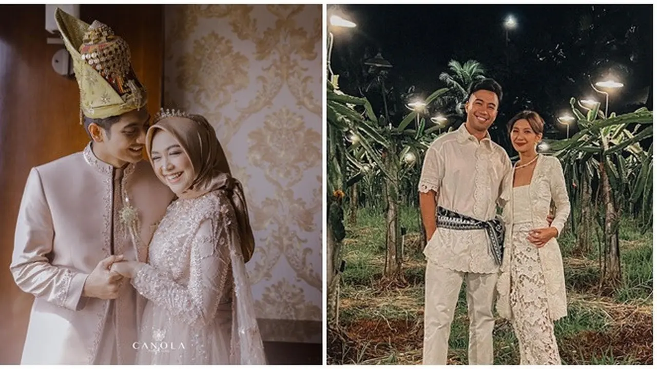 Potret Penampilan 6 Pasangan Artis saat Ngunduh Mantu, Kental Nuansa Adat
