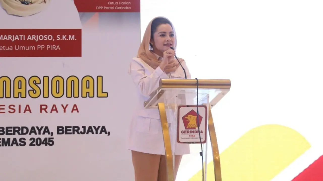 Ketua Umum Organisasi sayap partai Gerindra, Perempuan Indonesia Raya (PIRA) periode 20252-2030, Novita Wijayanti.