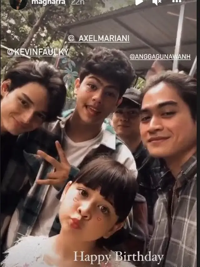 Ciara Brosnan bersama Maghara Adipura, Kevin Faulky (Foto: Instagram/magharra)
