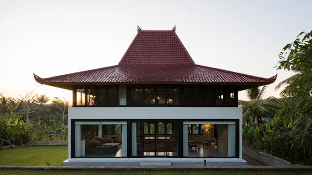 Rumah Minimalis di Kampung dengan Atap Joglo Sederhana (Foto: Reve.com)