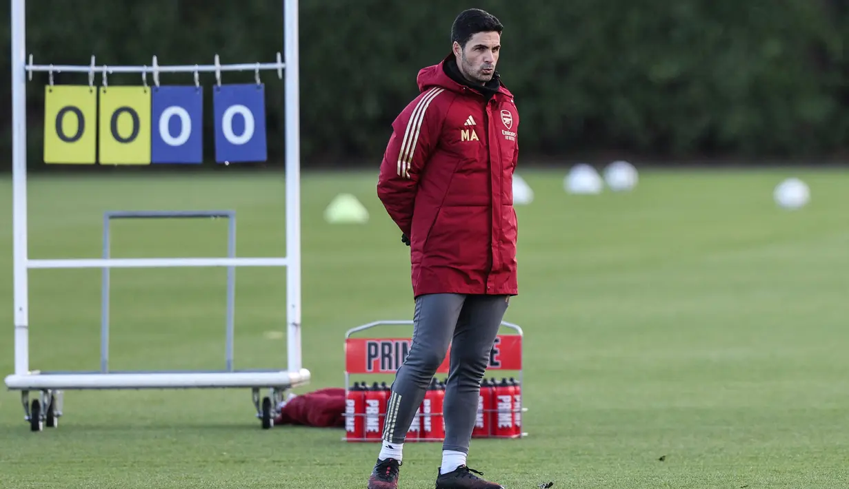 Kemenangan akan memastikan Arsenal lolos ke babak 16 besar sebagai juara Grup B dengan satu laga tersisa. (Adrian DENNIS / AFP)