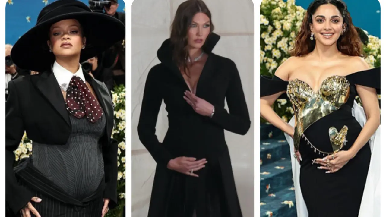 Bumil Memungkau Pamer Baby Bump di Met Gala 2025 dengan Busana Serba Hitam