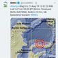 Lewat lama resminya, BMKG menyebut gempa terjadi pada pukul 13:31:33 WIB atau 14:31:33 Wita. (Foto: Istimewa)