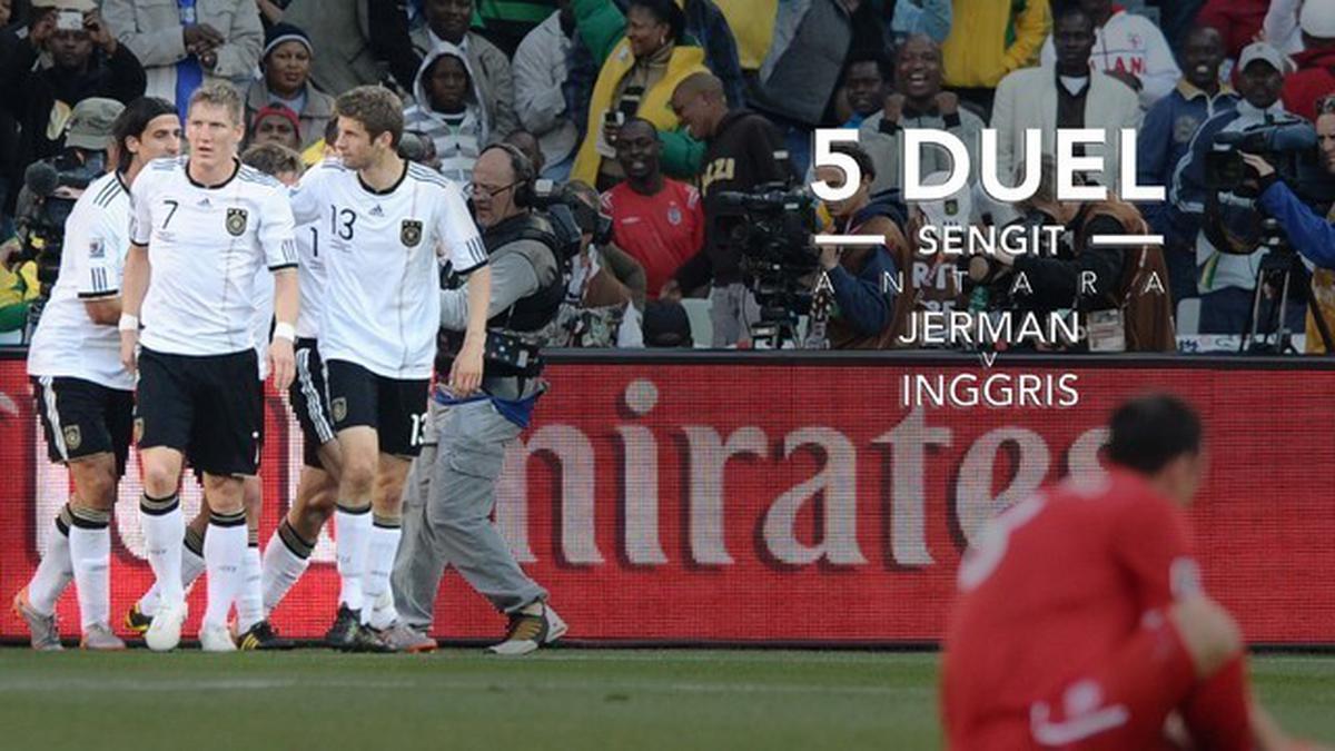 5 Duel Sengit antara Jerman vs Inggris Piala Dunia