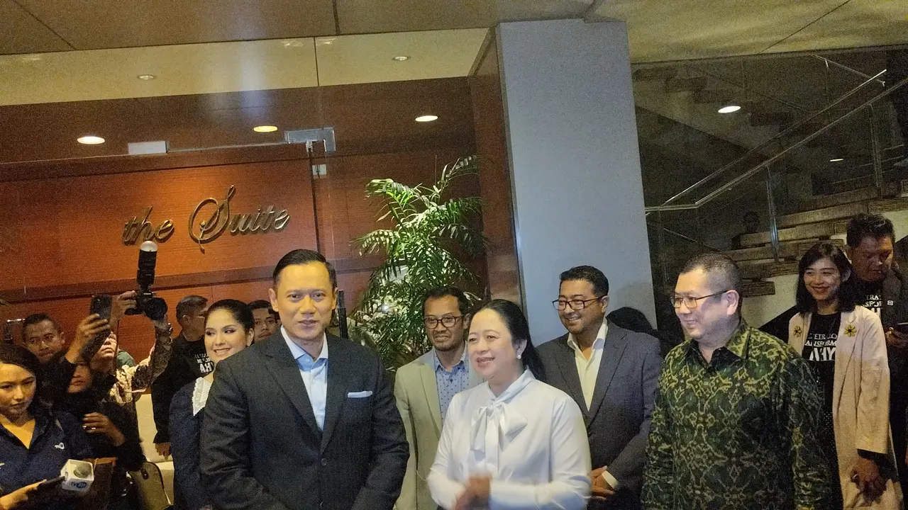 Ketua Umum Partai Demokrat Harimurti Yudhoyono (AHY), Ketua DPP PDI Perjuangan (PDIP) Puan Maharani dan Ketua Umum Perindo Hary Tanoesoedibjo.