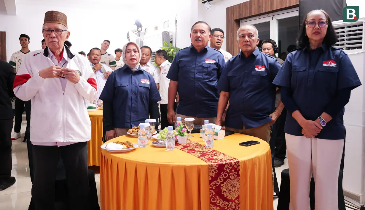 Para tamu yang hadir di perayaan hari ulang tahun ke-71 yang dilaksanakan di Gedung Serbaguna Padepokan Voli Sentul, Kamis (26/2/2026) sore WIB. (Bola.com/Abdul Aziz)