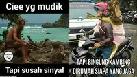 Meme Nyeleneh momen waktu mudik (sumber: 1cak.com)