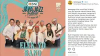 Elek Yo Band akan beraksi di Java Jazz Festival. (Instagram Kementerian PUPR)