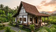 6 Desain Rumah Desa Atap Tinggi agar Udara Terasa Lebih Dingin