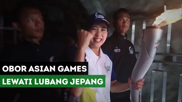 Berita Video Olivia Zalianty Bawa Obor Asian Games 2018 ke Lubang Jepang