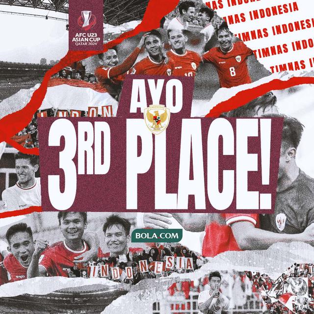 Timnas Indonesia U-23 - Ilustrasi Ayo 3rd Place di Piala Asia U-23 2024