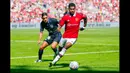 Dalam laga pramusim melawan Atletico Madrid, MU sebenarnya menguasai jalannya pertandingan. Marcus Rashfor dkk beberapa kali membuat barisan pertahanan Atletico Madrid ketar ketir. (AP/NTB Scanpix/Stian Lysberg Solum)