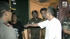 Seorang pengelola kontrakan mengamuk karena tempatnya terkena razia terorisme.