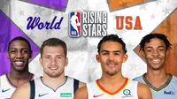 Saksikan Live Streaming NBA Rising Stars: World VS USA hanya di Vidio. sumberfoto: Vidio