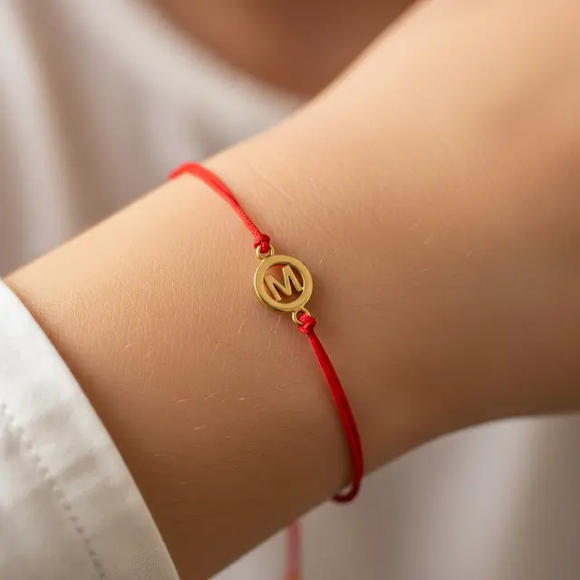 Gelang Emas Tipis Tali Merah 1,5 Gram