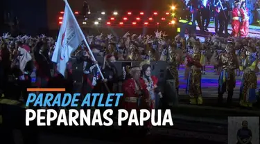 Acara Pembukaan Peparnas XVI Papua itu diselenggarakan di Stadion Mandala, Jayapura Jumat (5/11) malam WIT.  Parade kontingen atlet dari 33 provinsi jadi bagian dari perhelatan tersebut.