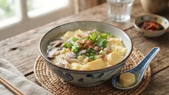Tofu Telur Kuah Bening
